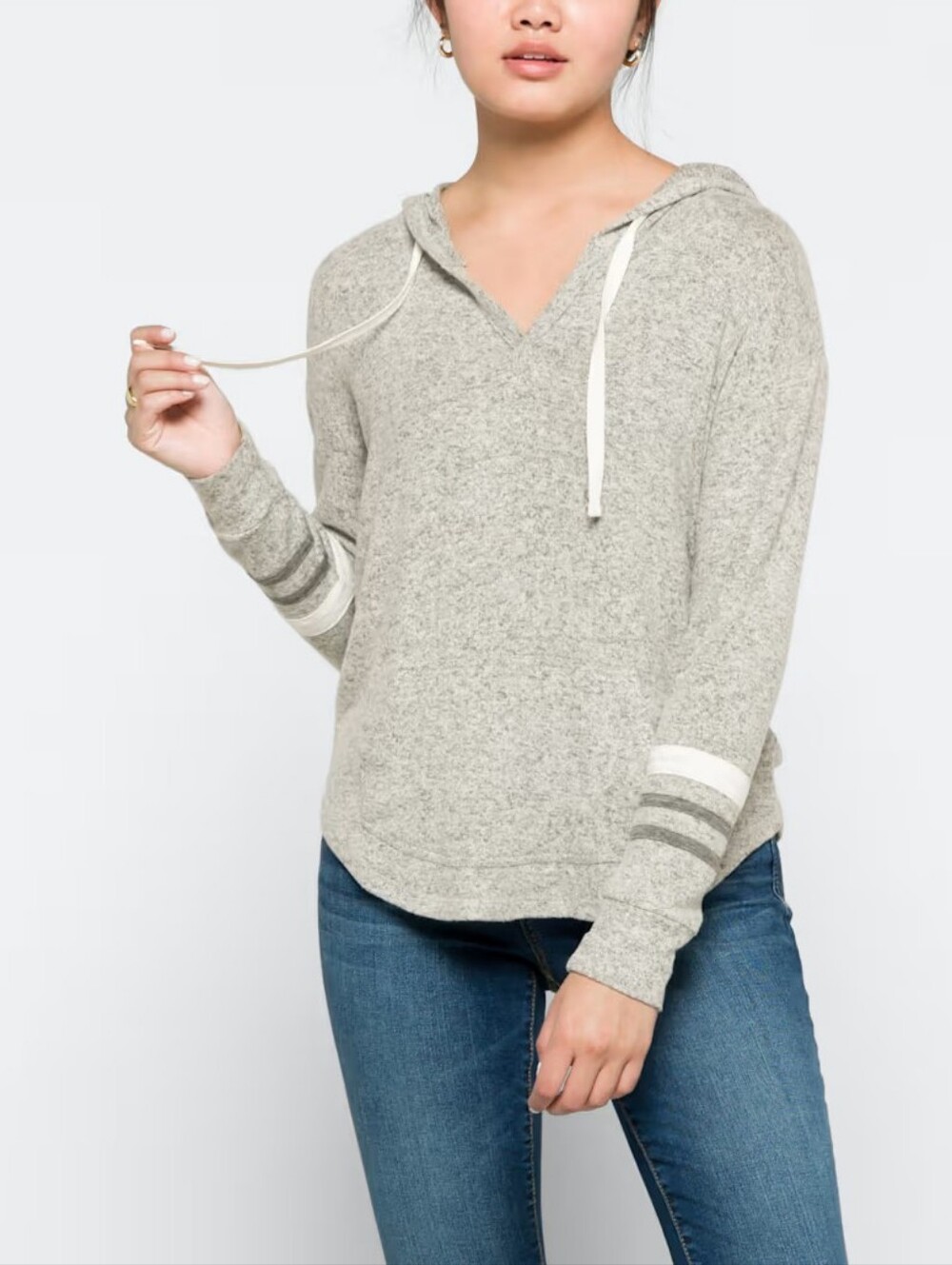 Market & Spruce - Kallon Brushed Knit Hoodie Sweatshirt